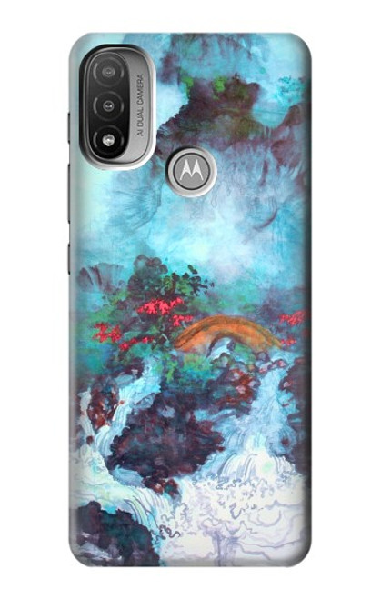 S2724 White Dragon Pool Lui Haisu Hülle Schutzhülle Taschen für Motorola Moto E20,E30,E40