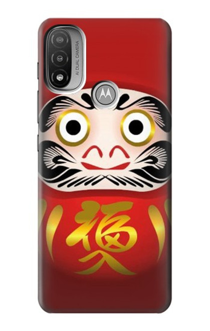 S2839 Japan Daruma Doll Hülle Schutzhülle Taschen für Motorola Moto E20,E30,E40