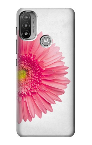 S3044 Vintage Pink Gerbera Daisy Hülle Schutzhülle Taschen für Motorola Moto E20,E30,E40