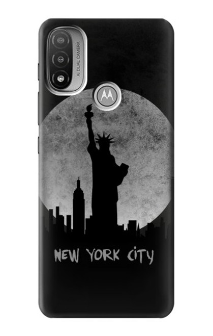 S3097 New York City Hülle Schutzhülle Taschen für Motorola Moto E20,E30,E40