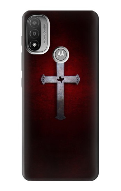 S3160 Christian Cross Hülle Schutzhülle Taschen für Motorola Moto E20,E30,E40
