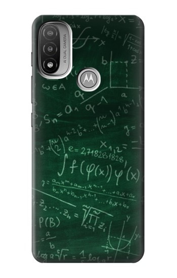 S3190 Math Formula Greenboard Hülle Schutzhülle Taschen für Motorola Moto E20,E30,E40