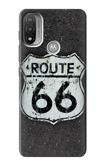 S3207 Route 66 Sign Hülle Schutzhülle Taschen für Motorola Moto E20,E30,E40