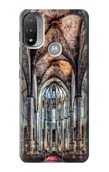 S3210 Santa Maria Del Mar Cathedral Hülle Schutzhülle Taschen für Motorola Moto E20,E30,E40