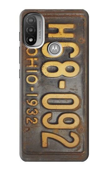 S3228 Vintage Car License Plate Hülle Schutzhülle Taschen für Motorola Moto E20,E30,E40