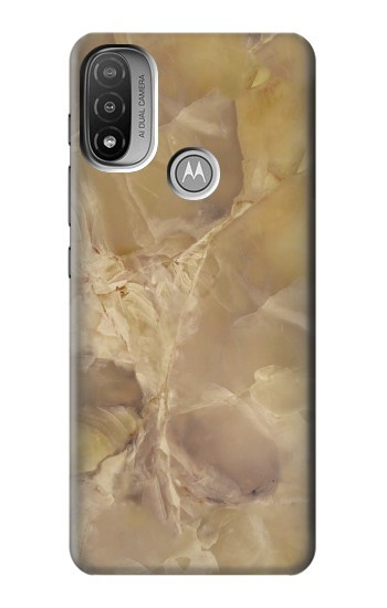 S3240 Yellow Marble Stone Hülle Schutzhülle Taschen für Motorola Moto E20,E30,E40