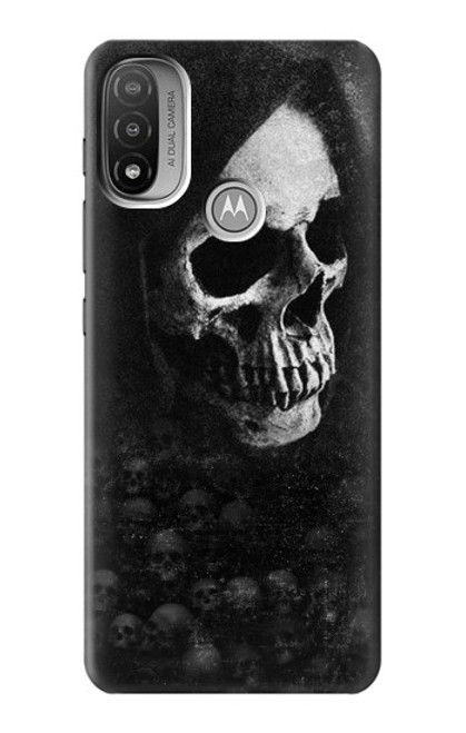 S3333 Death Skull Grim Reaper Hülle Schutzhülle Taschen für Motorola Moto E20,E30,E40