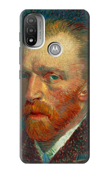 S3335 Vincent Van Gogh Self Portrait Hülle Schutzhülle Taschen für Motorola Moto E20,E30,E40