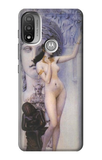 S3353 Gustav Klimt Allegory of Sculpture Hülle Schutzhülle Taschen für Motorola Moto E20,E30,E40
