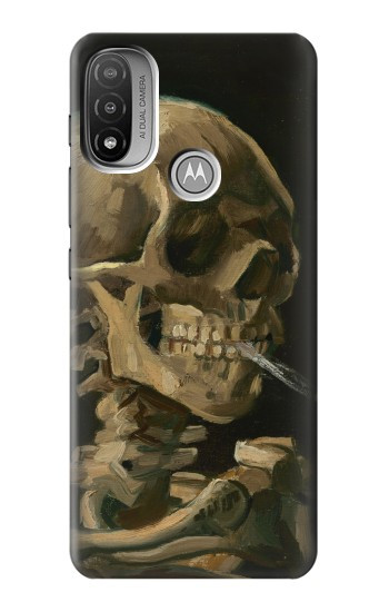 S3358 Vincent Van Gogh Skeleton Cigarette Hülle Schutzhülle Taschen für Motorola Moto E20,E30,E40