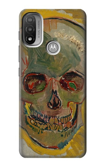 S3359 Vincent Van Gogh Skull Hülle Schutzhülle Taschen für Motorola Moto E20,E30,E40