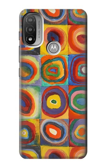 S3409 Squares Concentric Circles Hülle Schutzhülle Taschen für Motorola Moto E20,E30,E40