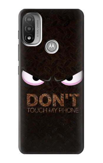 S3412 Do Not Touch My Phone Hülle Schutzhülle Taschen für Motorola Moto E20,E30,E40