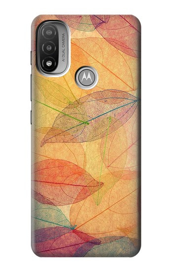S3686 Fall Season Leaf Autumn Hülle Schutzhülle Taschen für Motorola Moto E20,E30,E40