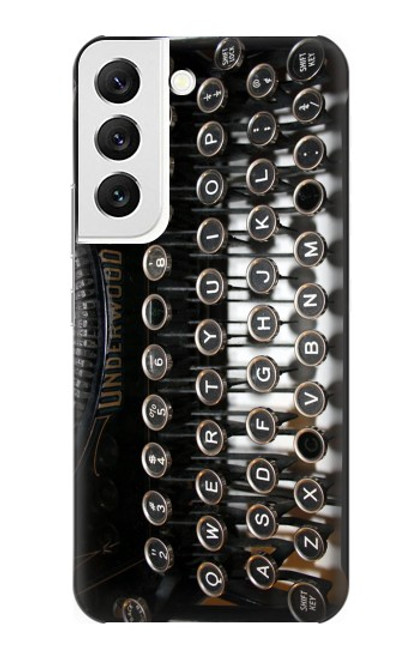 S0620 Typewriter Hülle Schutzhülle Taschen für Samsung Galaxy S22