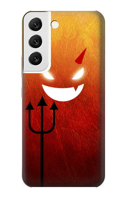 S2454 Red Cute Little Devil Cartoon Hülle Schutzhülle Taschen für Samsung Galaxy S22