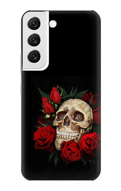 S3753 Dark Gothic Goth Skull Roses Hülle Schutzhülle Taschen für Samsung Galaxy S22
