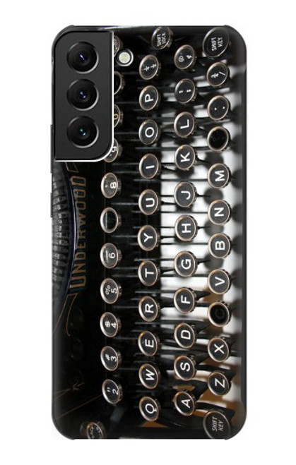 S0620 Typewriter Hülle Schutzhülle Taschen für Samsung Galaxy S22 Plus