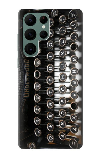 S0620 Typewriter Hülle Schutzhülle Taschen für Samsung Galaxy S22 Ultra