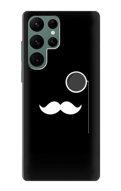 S1946 Sir Mustache Minimalism Hülle Schutzhülle Taschen für Samsung Galaxy S22 Ultra