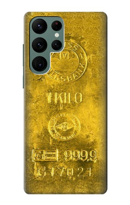 S2618 One Kilo Gold Bar Hülle Schutzhülle Taschen für Samsung Galaxy S22 Ultra