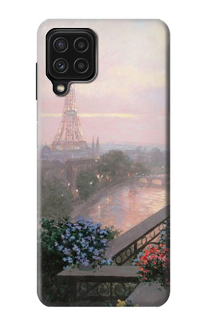 S1443 Terrace in Paris Eifel Hülle Schutzhülle Taschen für Samsung Galaxy M22