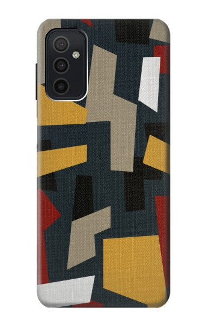 S3386 Abstract Fabric Texture Hülle Schutzhülle Taschen für Samsung Galaxy M52 5G