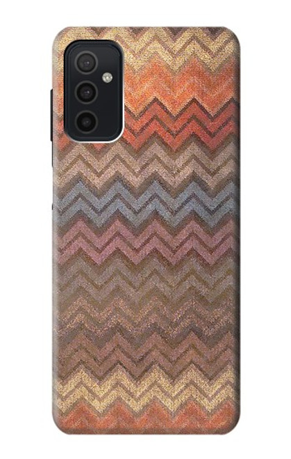 S3752 Zigzag Fabric Pattern Graphic Printed Hülle Schutzhülle Taschen für Samsung Galaxy M52 5G