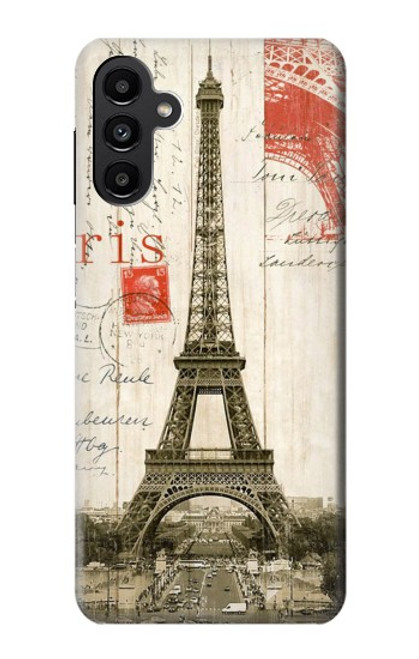 S2108 Eiffel Tower Paris Postcard Hülle Schutzhülle Taschen für Samsung Galaxy A13 5G