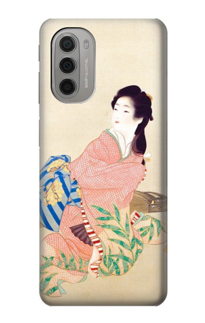 S0889 Japan Art Kimono Hülle Schutzhülle Taschen für Motorola Moto G51 5G