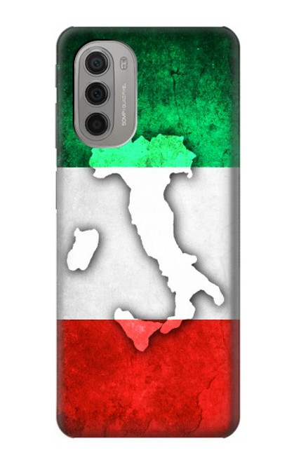 S2338 Italy Flag Hülle Schutzhülle Taschen für Motorola Moto G51 5G
