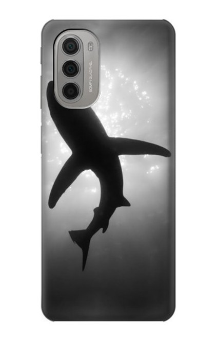 S2367 Shark Monochrome Hülle Schutzhülle Taschen für Motorola Moto G51 5G