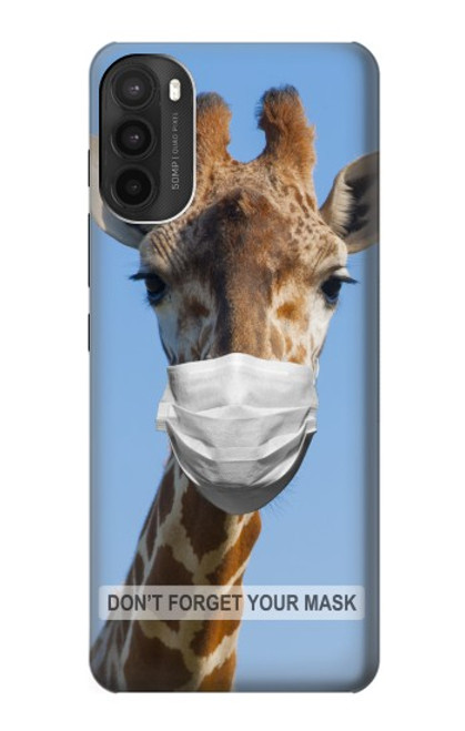 S3806 Funny Giraffe Hülle Schutzhülle Taschen für Motorola Moto G71 5G