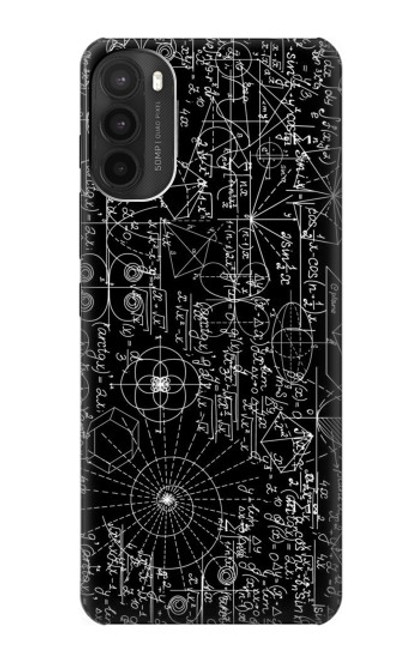 S3808 Mathematics Blackboard Hülle Schutzhülle Taschen für Motorola Moto G71 5G