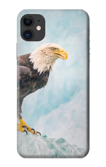 S3843 Bald Eagle On Ice Hülle Schutzhülle Taschen für iPhone 11