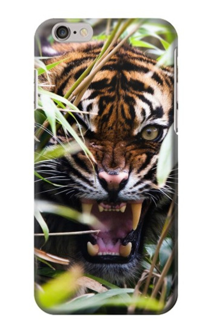 S3838 Barking Bengal Tiger Hülle Schutzhülle Taschen für iPhone 6 Plus, iPhone 6s Plus