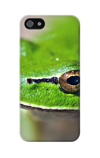 S3845 Green frog Hülle Schutzhülle Taschen für iPhone 5 5S SE