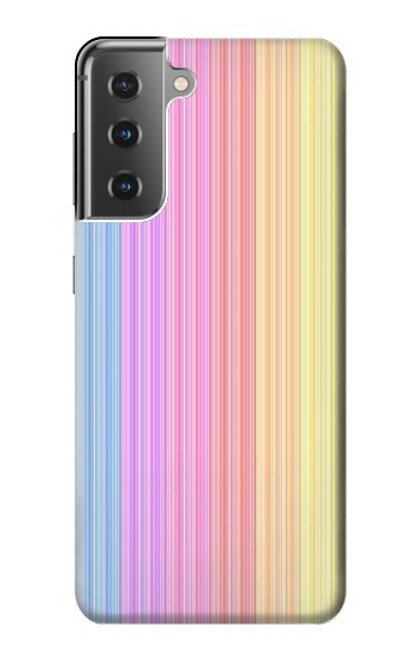 S3849 Colorful Vertical Colors Hülle Schutzhülle Taschen für Samsung Galaxy S21 Plus 5G, Galaxy S21+ 5G