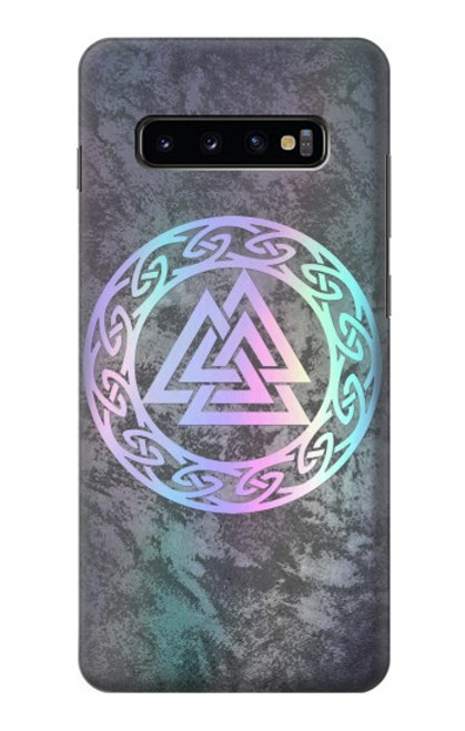 S3833 Valknut Odin Wotans Knot Hrungnir Heart Hülle Schutzhülle Taschen für Samsung Galaxy S10 Plus