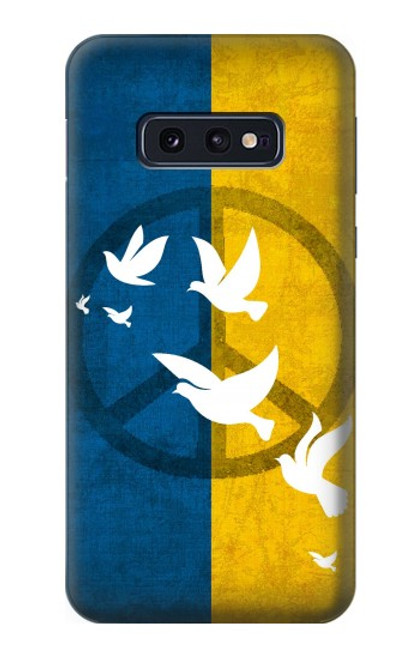S3857 Peace Dove Ukraine Flag Hülle Schutzhülle Taschen für Samsung Galaxy S10e