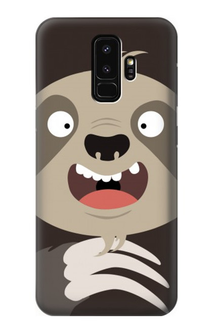 S3855 Sloth Face Cartoon Hülle Schutzhülle Taschen für Samsung Galaxy S9 Plus