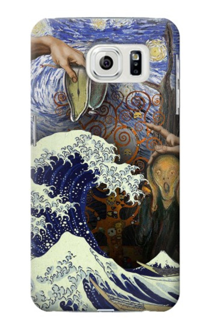 S3851 World of Art Van Gogh Hokusai Da Vinci Hülle Schutzhülle Taschen für Samsung Galaxy S7 Edge