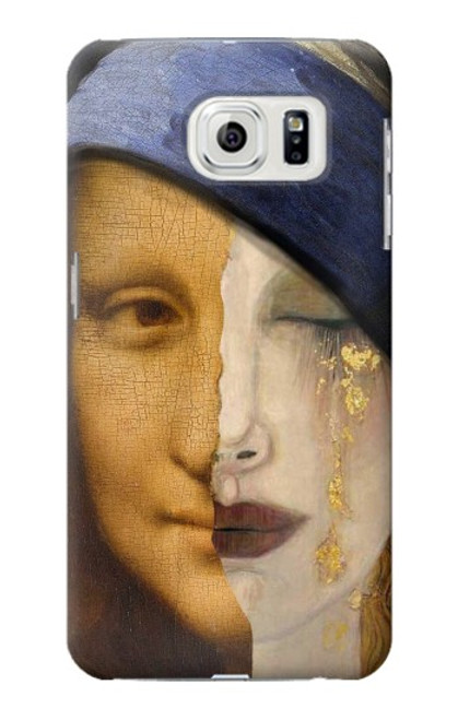 S3853 Mona Lisa Gustav Klimt Vermeer Hülle Schutzhülle Taschen für Samsung Galaxy S7 Edge