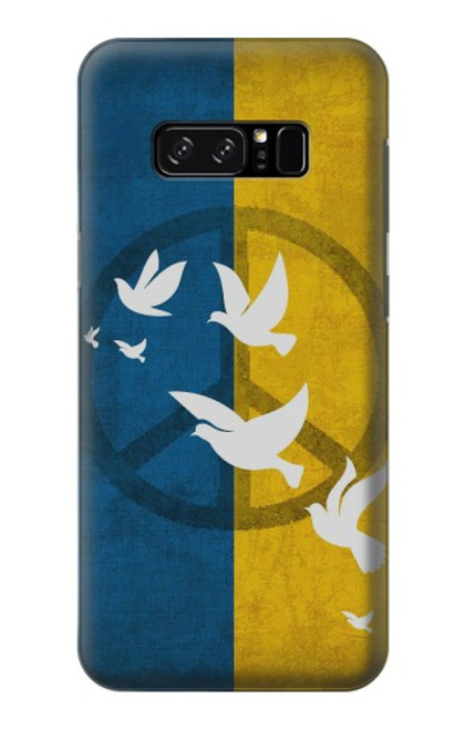 S3857 Peace Dove Ukraine Flag Hülle Schutzhülle Taschen für Note 8 Samsung Galaxy Note8