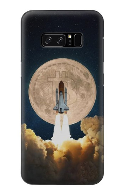 S3859 Bitcoin to the Moon Hülle Schutzhülle Taschen für Note 8 Samsung Galaxy Note8