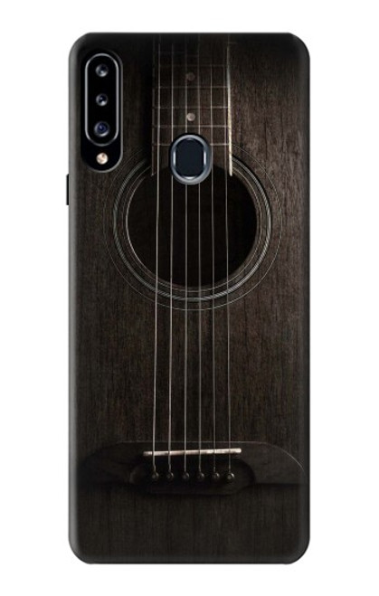 S3834 Old Woods Black Guitar Hülle Schutzhülle Taschen für Samsung Galaxy A20s