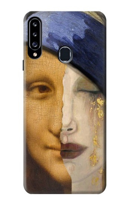 S3853 Mona Lisa Gustav Klimt Vermeer Hülle Schutzhülle Taschen für Samsung Galaxy A20s