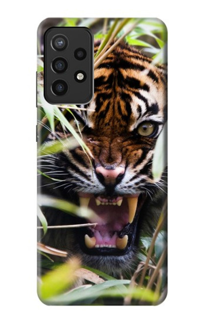 S3838 Barking Bengal Tiger Hülle Schutzhülle Taschen für Samsung Galaxy A72, Galaxy A72 5G