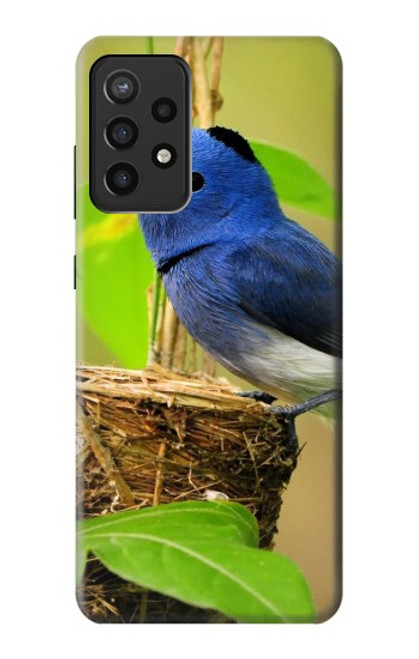 S3839 Bluebird of Happiness Blue Bird Hülle Schutzhülle Taschen für Samsung Galaxy A72, Galaxy A72 5G