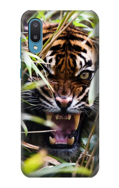 S3838 Barking Bengal Tiger Hülle Schutzhülle Taschen für Samsung Galaxy A04, Galaxy A02, M02